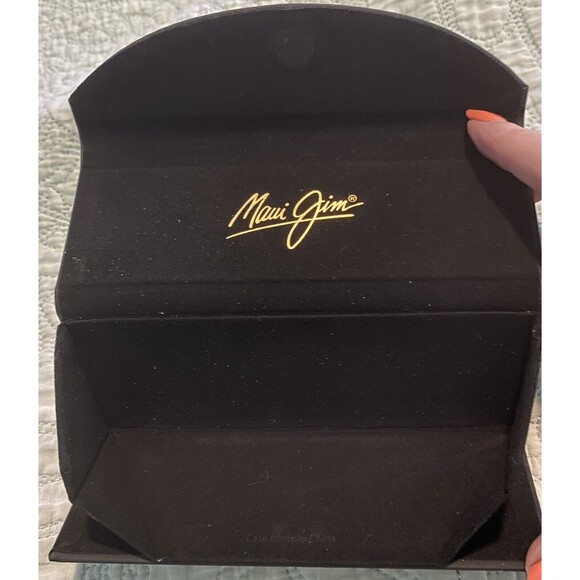 Maui Jim Trifold Case For Sunglasses Black Case Only Gold Logo - Picture 3 of 5